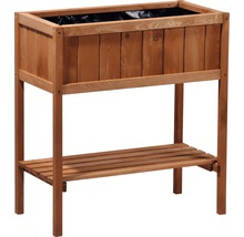 Hochbeet aus Holz mit Ablagefläche