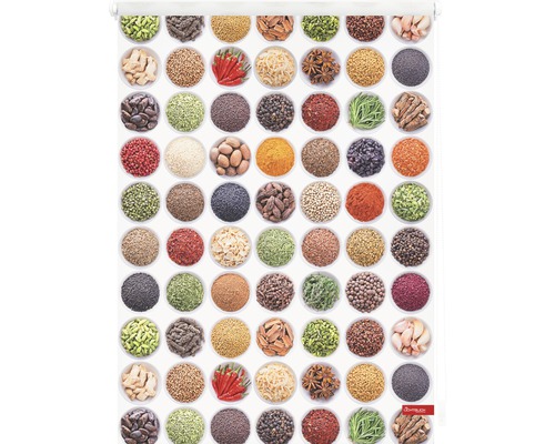 Rollo mit Gewürzmuster