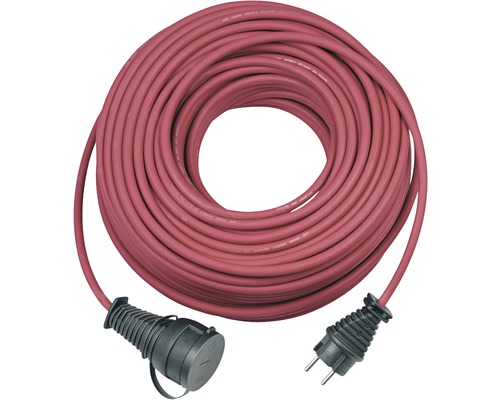 Verlängerungskabel Brennenstuhl® IP 44 H05RR-F 3G1,5, rot, 50 m Verlängerungskabel mit Schutzkontaktstecker und Kupplung
