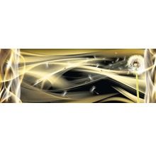 Dekoratives Dandelion Motiv mit Pusteblume und fliegenden Samen