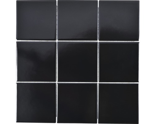 Keramikmosaik CQ 125 30,0x30,0 cm schwarz