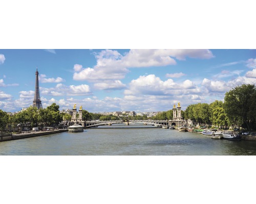 Fototapete Vlies Pariser Brücke 250x104 cm