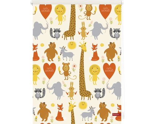 Rollgardine mit Tiermotiv für Kinderzimmer
