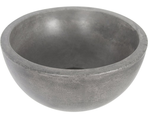 Aufsatzwaschbecken aus Beton Ruz rund 25 cm grau Aufsatzwaschbecken aus Beton Ruz rund 25 cm grau