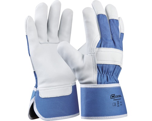 Arbeitshandschuh GEBOL Premium Blue Gr. 10,5 Zwei Gebo Premium Blue Arbeitshandschuhe aus Leder und Textil