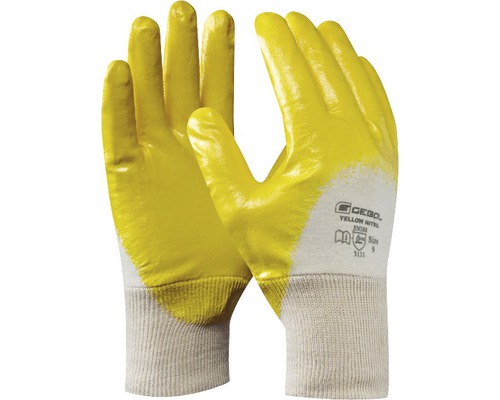 Arbeitshandschuh GEBOL Yellow Nitril gelb Gr. 10 Arbeitshandschuh GEBOL Yellow Nitril gelb Gr. 10
