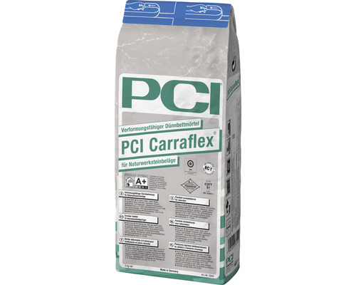 PCI Carraflex® verformungsfähiger Dünnbettmörtel für Naturwerksteinbeläge weiß C2FTE-S1 5 kg PCI Carraflex® verformungsfähiger Dünnbettmörtel für Naturwerksteinbeläge weiß C2FTE-S1 5 kg