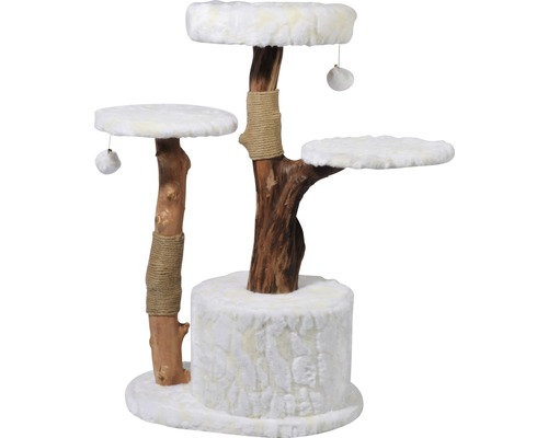 Katzenbaum mit Plattformen und Spielzeug