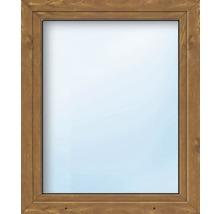 Kunststofffenster 1.Flg. ESG ARON Basic weiß/golden oak 750x1600 mm DIN Rechts-thumb-0