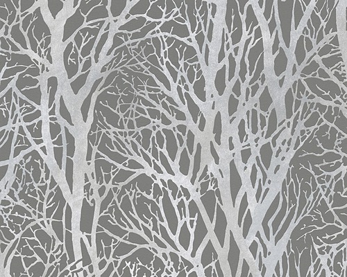 Vliestapete 30094-3 Attractive 2 Wald grau silber Tapete mit Baumdesign