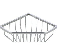 Eckregal aus Metall für das Badezimmer