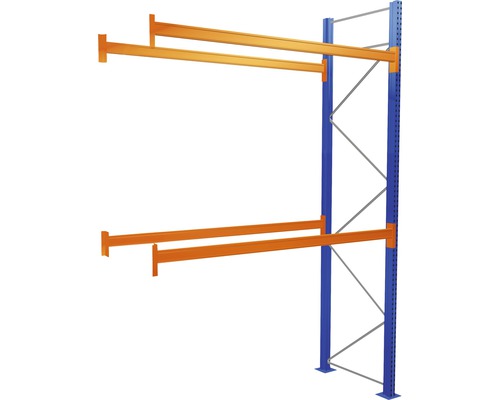 Palettenregal Schulte Anbauregal mit 3 Ebenen, 1 Feld 2700 mm für Paletten bis 1.060 kg