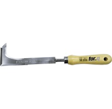 Fugenreiniger aus Edelstahl mit Holzgriff