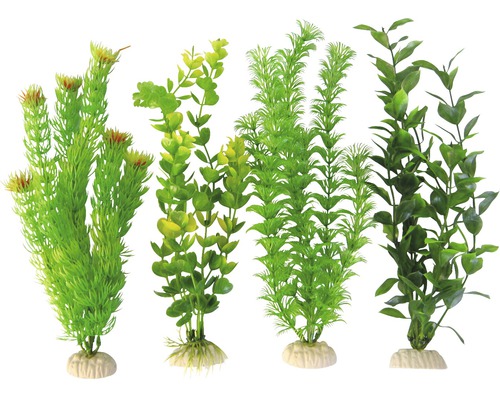 Aquarien-Kunstpflanzen-Set 33cm grün