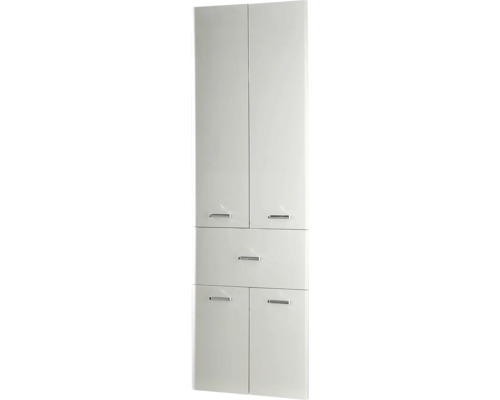 Hochschrank Pelipal Piolo mit 4 Türen und einer Schublade 185,5x53x33 cm weiß Weißer Hochschrank mit mehreren Türen und einer Schublade