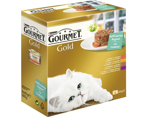 Katzenfutter Gourmet Raffiniertes Ragout Multipack