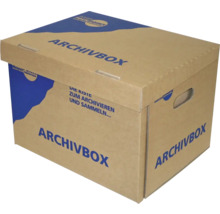 Archivbox aus Pappe mit Deckel