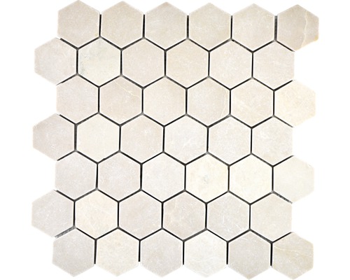 Natursteinmosaik Marmor MOS HXN 13R 29,8x30,5 cm beige