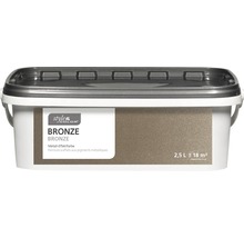 Eimer mit Bronze Metall Effektfarbe von Style Color, 2,5 Liter