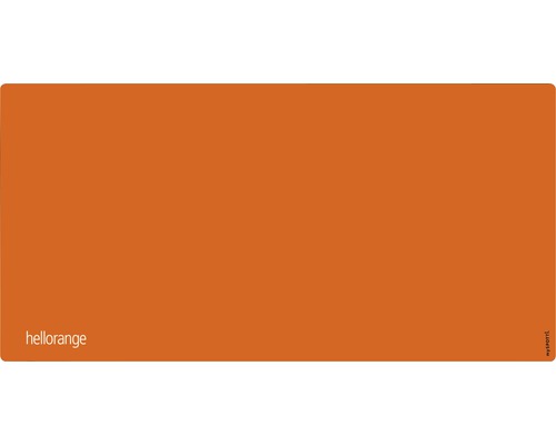 Badrückwand mySpotti Aqua 900x450x2 mm 15730911 orange Hellorangefarbene Unterlage