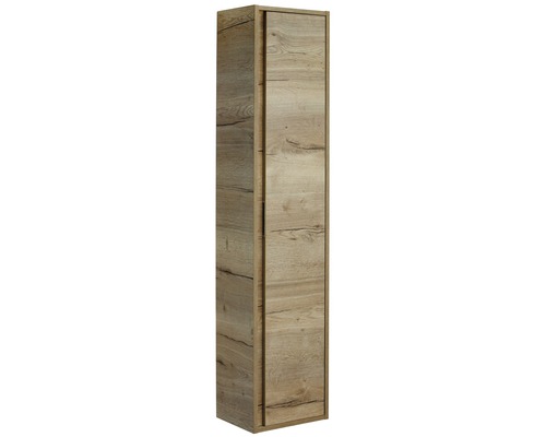 Hochschrank mit Holzmuster für Badezimmer