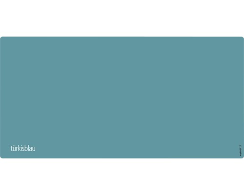 Badrückwand mySpotti Aqua 900x450x2 mm 15730920 blau Türisblau Farbmuster
