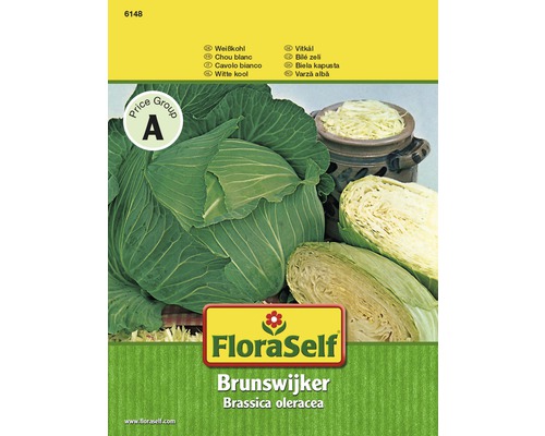 Weißkohl 'Brunswijker' FloraSelf samenfestes Saatgut Gemüsesamen
