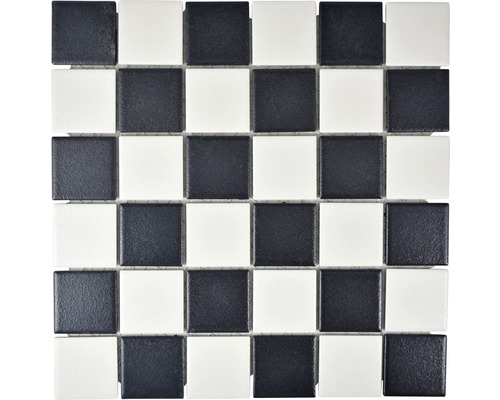 Keramikmosaik SAT 348 30,0x30,0 cm schwarz weiß