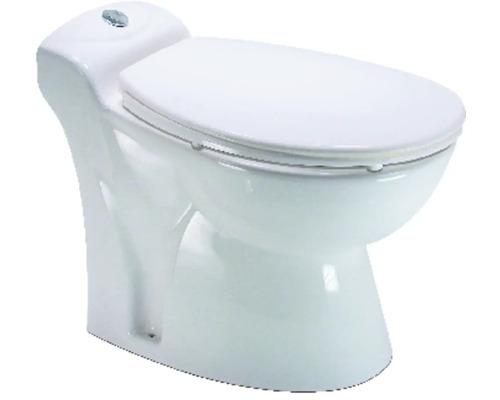 Stand-WC Sanisan 5 mit integrierter Kleinhebeanlage weiß