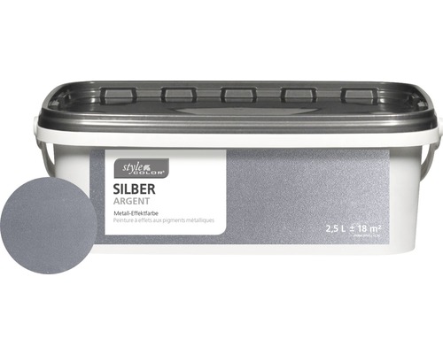 Wandfarbe StyleColor silber 2,5 l