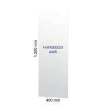 Weißes Paneel mit den Maßen 1200 mm x 400 mm