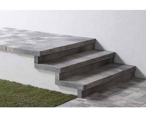 Stufenset Kartäuser Gespalten Rauchquarz 120 cm breit Stufenset Kartäuser Gespalten Rauchquarz 120 cm breit