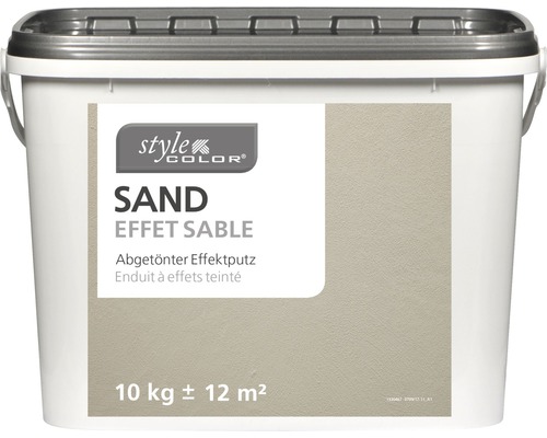 Eimer mit abgetöntem Effektputz Sand von Style Color, 10 Kilogramm
