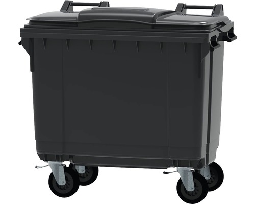 4-Rad Abfall- und Wertstoffbehälter MGB 660l grau/grau
