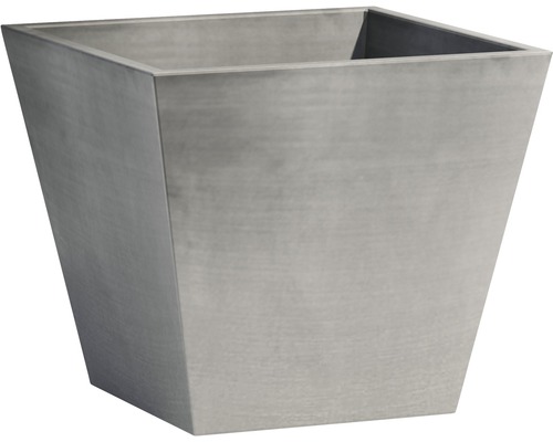 Pflanztopf Rotterdam 50x50 cm grau Quadratischer Pflanzkübel aus Beton