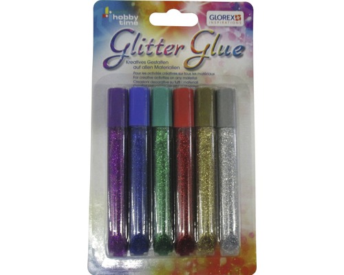 Glitterglue Stifte 6x10,5 ml