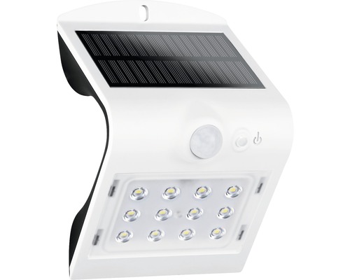 LED Solar Sensor Außenwandleuchte IP65 1,5W 220 lm weiß