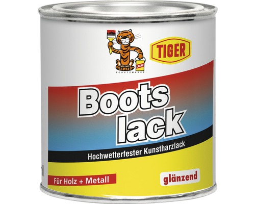 Bootslack für Holz und Metall von Tiger, glänzend