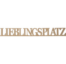Dekoschriftzug Lieblingsplatz aus Holz