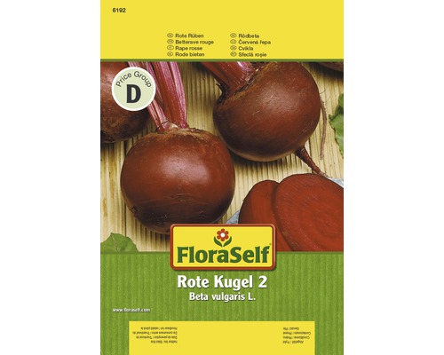 Rote Rübe 'Rote Kugel 2' FloraSelf samenfestes Saatgut | HORNBACH AT