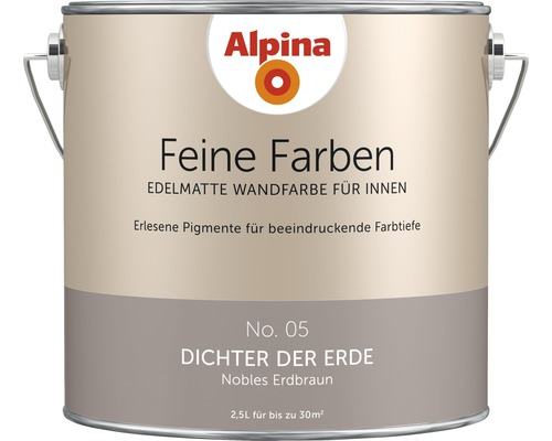 Alpina Feine Farben konservierungsmittelfrei Dichter der Erde 2,5 L Alpina Feine Farben konservierungsmittelfrei Dichter der Erde 2,5 L