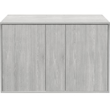 Aquarium Unterschrank Aquatlantis Fusion 120x50x83 cm, 19mm, esche-grau