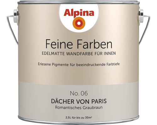 Alpina Feine Farben konservierungsmittelfrei Dächer von Paris 2,5 L Alpina Feine Farben konservierungsmittelfrei Dächer von Paris 2,5 L