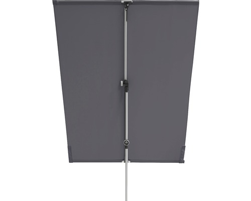 Grauer Sonnenschirm mit Mittelstock