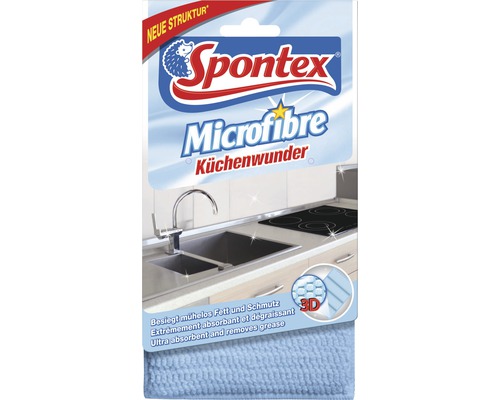 Spontex Microfibre Küchenwunder 3D 11,5x21,5x2 Cm | HORNBACH AT