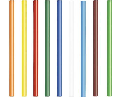 Verschiedenfarbige Kunststoffstäbe im Set