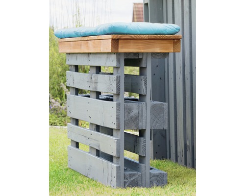 Palettenbarbank Holz 2-Sitzer grau Palettenbarbank Holz 2-Sitzer grau