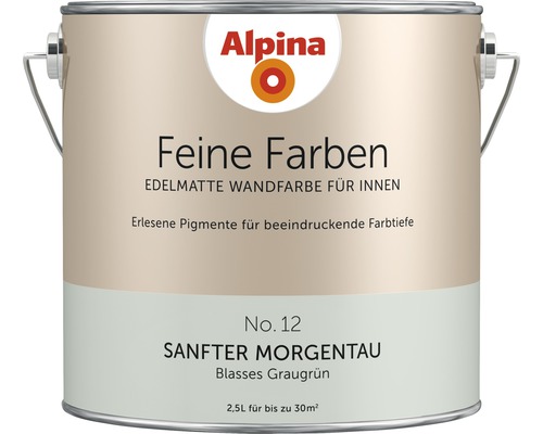 Alpina Feine Farben konservierungsmittelfrei Sanfter Morgentau 2,5 L Alpina Feine Farben konservierungsmittelfrei Sanfter Morgentau 2,5 L