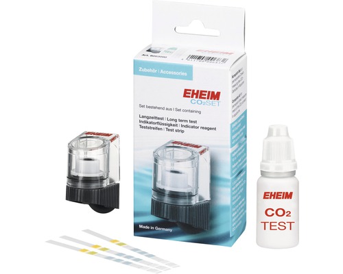 Eheim CO2 Test Set für Aquarien zur Messung des Kohlenstoffdioxidgehalts mit Indikator, Teststreifen und Langzeittest