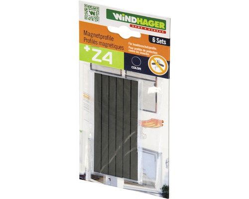 Insektenschutz Windhager PLUS/EXPERT Magnetprofile schwarz 6er Pack